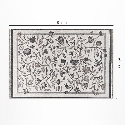 Vinyl vloerkleed Monochromatische minimalistische planten