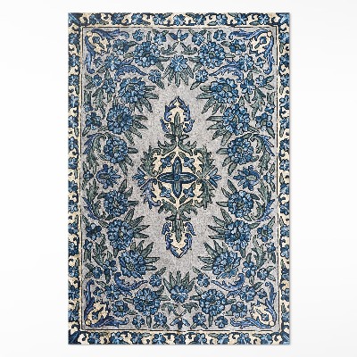 Vinyl vloerkleed Nepal planten decoratie