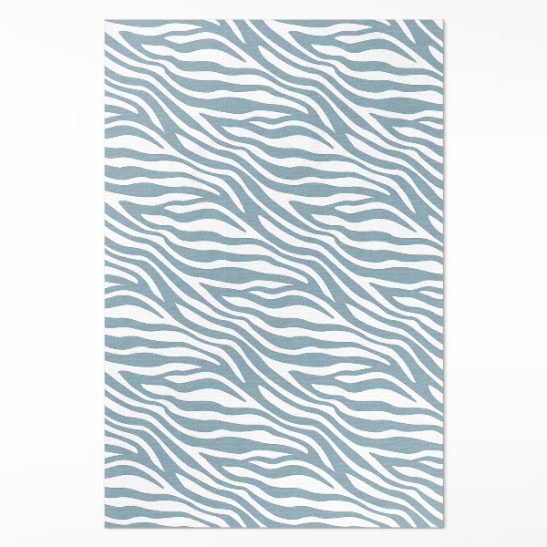 Tapijt vinyl Golven in pastelblauw