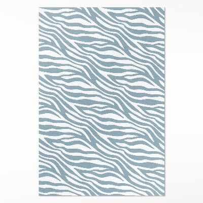 Tapijt vinyl Golven in pastelblauw