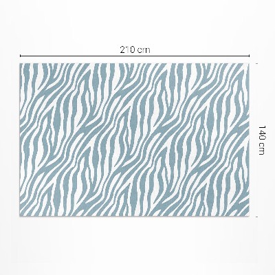 Tapijt vinyl Golven in pastelblauw