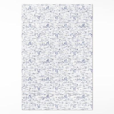 Vinyl vloerkleed Vogels delicaat regelmatig boho-patroon