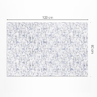 Vinyl vloerkleed Vogels delicaat regelmatig boho-patroon