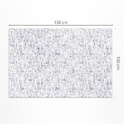 Vinyl vloerkleed Vogels delicaat regelmatig boho-patroon