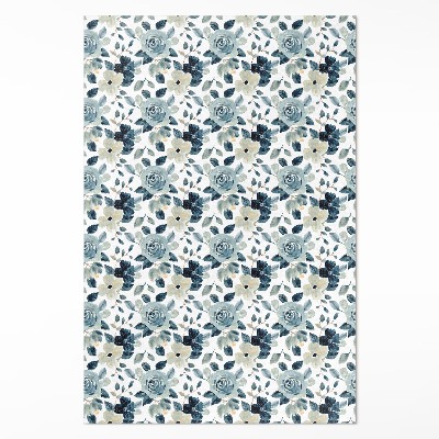 Vinyl tapijt Geschilderde bloemen regelmatig bloemmotief