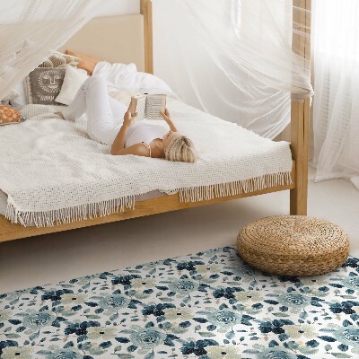 Vinyl tapijt Geschilderde bloemen regelmatig bloemmotief