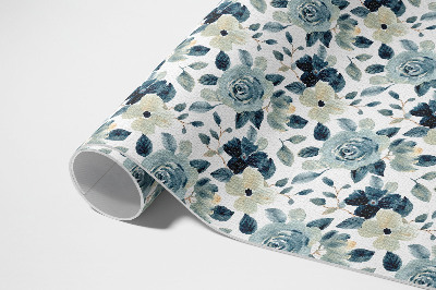 Vinyl tapijt Geschilderde bloemen regelmatig bloemmotief