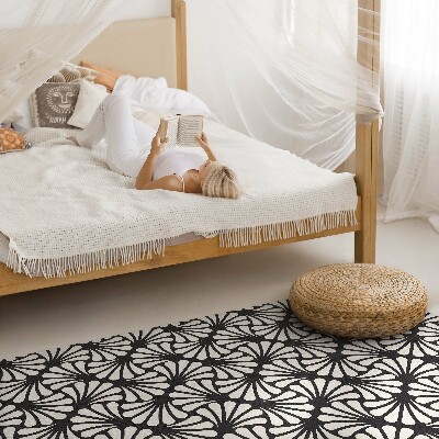 Tapijt vinyl Geometrie ginkgo bladeren art deco glamour