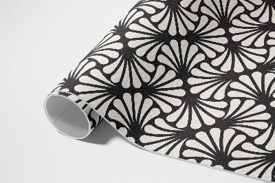 Tapijt vinyl Geometrie ginkgo bladeren art deco glamour