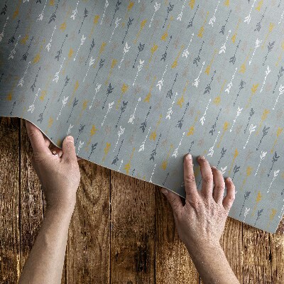 Tapijt vinyl Boho Indiaas pijlen delicaat patroon