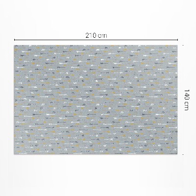 Tapijt vinyl Boho Indiaas pijlen delicaat patroon