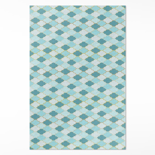 Vinyl tapijt Blauwe mozaïek decoratieve tegels