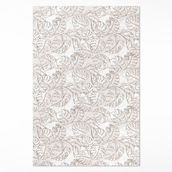 Vinyl tapijt Minimalistische boho monsterabladeren