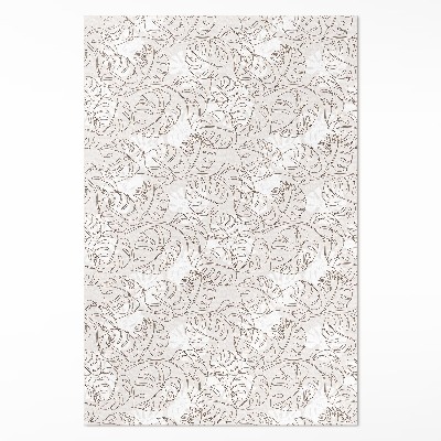 Vinyl tapijt Minimalistische boho monsterabladeren