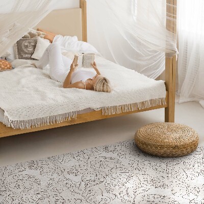 Vinyl tapijt Minimalistische boho monsterabladeren