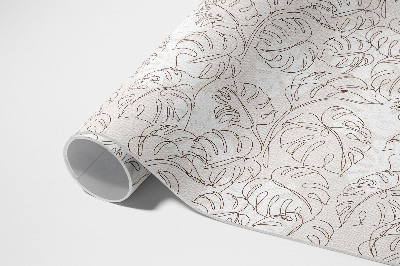 Vinyl tapijt Minimalistische boho monsterabladeren