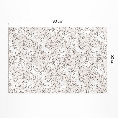 Vinyl tapijt Minimalistische boho monsterabladeren