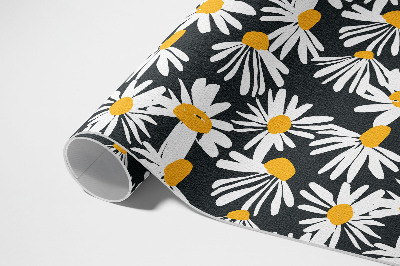 Tapijt vinyl Geschilderde madeliefjes, wilde bloemen