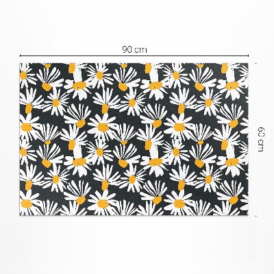 Tapijt vinyl Geschilderde madeliefjes, wilde bloemen