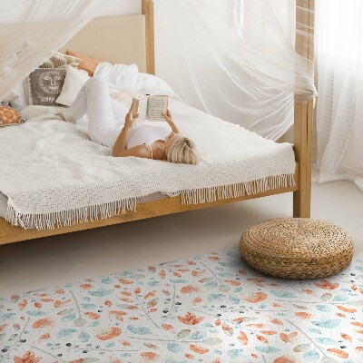 Vinyl tapijt Aquarel boho takjes en bladeren