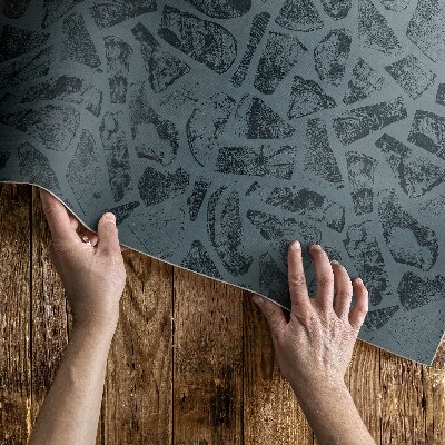 Vinyl vloerkleed Stenen pad elegant patroon