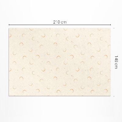 Tapijt vinyl Kleine manen en sterren boho-ruimte