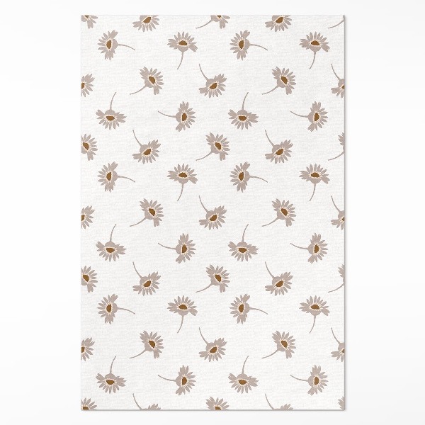 Vinyl vloerkleed Delicate boho madeliefjes