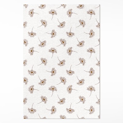 Vinyl vloerkleed Delicate boho madeliefjes