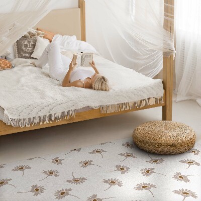 Vinyl vloerkleed Delicate boho madeliefjes