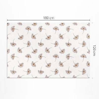 Vinyl vloerkleed Delicate boho madeliefjes