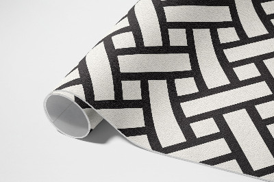 Vinyl tapijt Eenvoudige illustratie van rieten weefwerk