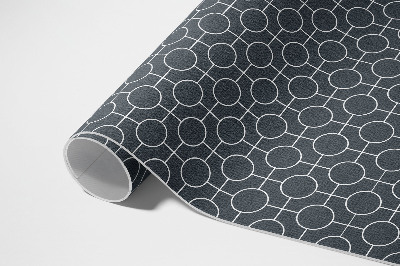 Vinyl vloerkleed Regelmatig geometrisch patroon met cirkels