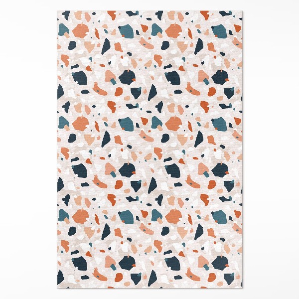 Tapijt vinyl Pastelkleurige decoratieve steen in boho-stijl