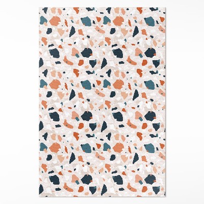 Tapijt vinyl Pastelkleurige decoratieve steen in boho-stijl