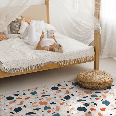 Tapijt vinyl Pastelkleurige decoratieve steen in boho-stijl