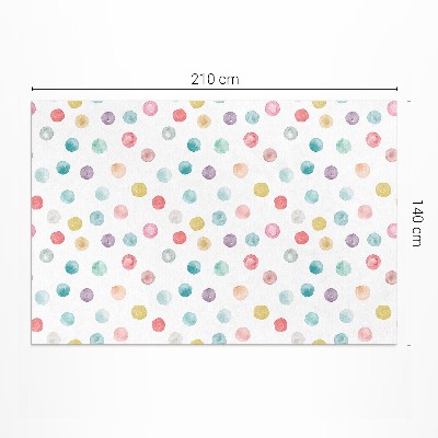 Vinyl vloerkleed Geschilderde stippen aquarel boho