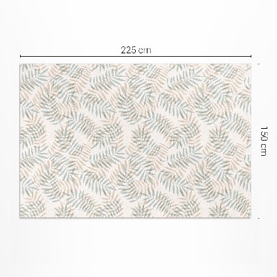 Vinyl tapijt Delicaat tropisch bladeren boho-patroon