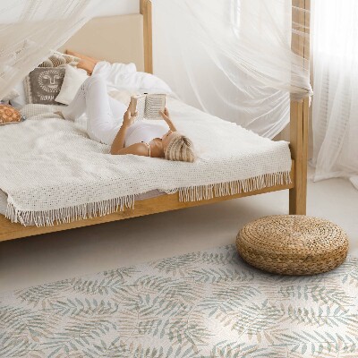 Vinyl tapijt Delicaat tropisch bladeren boho-patroon