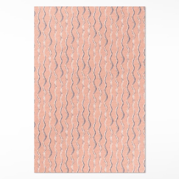 Vinyl tapijt Boho-golven in pastelkleuren