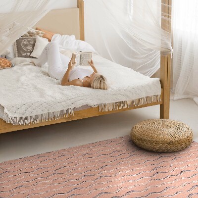 Vinyl tapijt Boho-golven in pastelkleuren