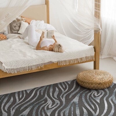 Vinyl vloerkleed Zebrapatroon met onregelmatige strepen