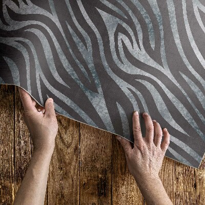 Vinyl vloerkleed Zebrapatroon met onregelmatige strepen