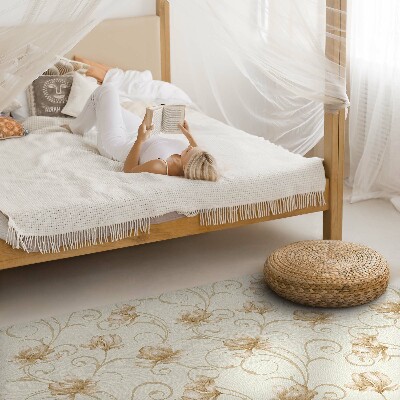 Vinyl tapijt Prachtige bloemen van planten in een decoratieve stijl