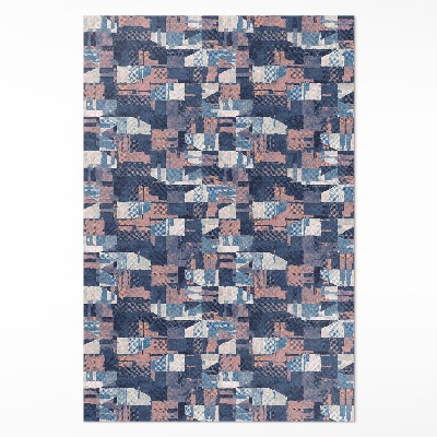 Vinyl vloerkleed Abstract mozaïek in vintage retrostijl