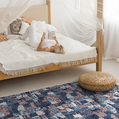 Vinyl vloerkleed Abstract mozaïek in vintage retrostijl