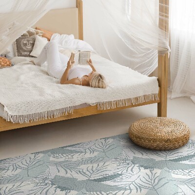 Tapijt vinyl Delicate takjes op een lichte achtergrond