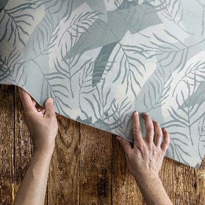 Tapijt vinyl Delicate takjes op een lichte achtergrond