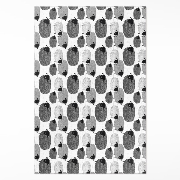 Vinyl vloerkleed Geschilderd schaap regelmatig patroon