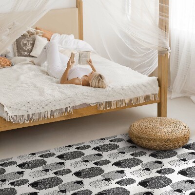 Vinyl vloerkleed Geschilderd schaap regelmatig patroon