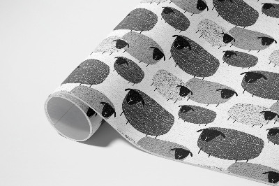 Vinyl vloerkleed Geschilderd schaap regelmatig patroon